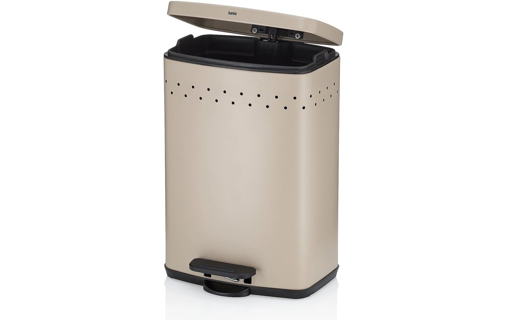 Kela Poubelle cosmétique Malaga 5 l, Beige