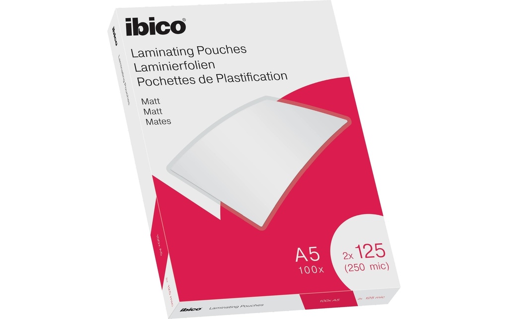 IBICO Poches à laminer A5125mic mat (100 pces)