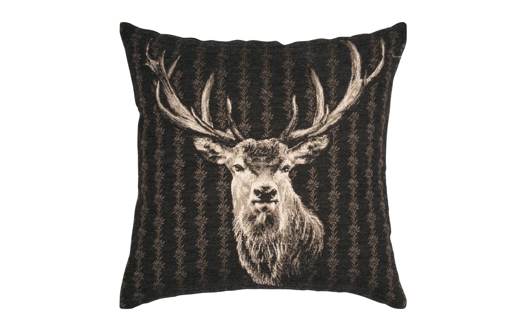 pad Housse de coussin Cerf urbain Gris, 50 x 50 cm