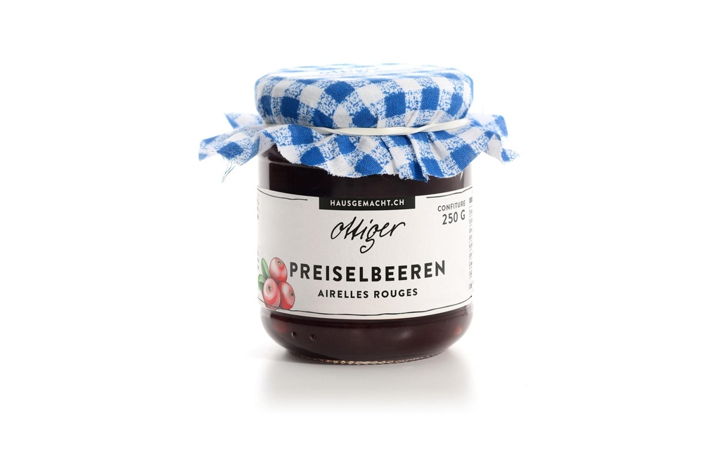 Ottiger Confiture d'airelles rouges 250 g