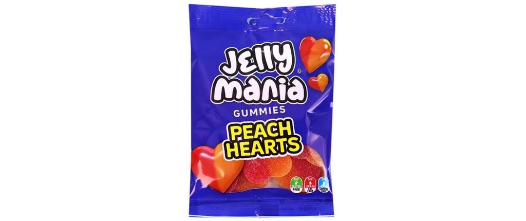 Jake Jellymania Peach Hearts halal 100 g