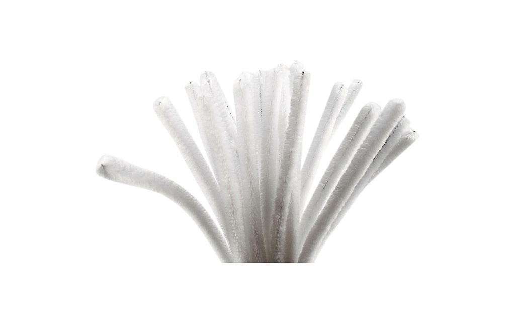Creativ Company Cure-pipe L 30 cm épaisseur 9 mm blanc 25 pcs