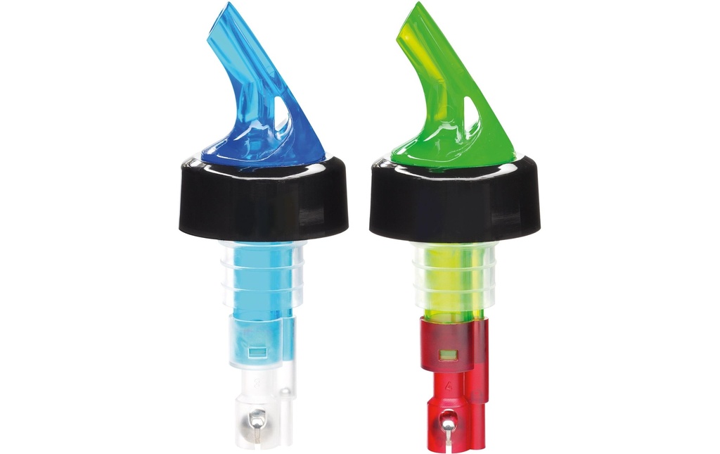 Westmark Doseur de spiritueux Posi Pour 2 pièces, Bleu/Vert,  4 cl