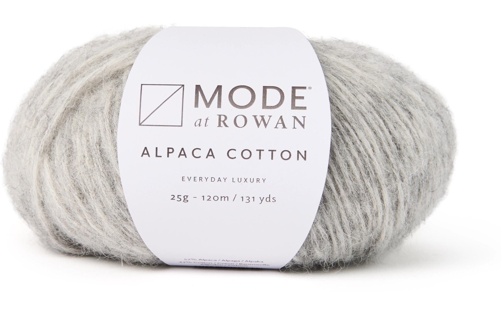 Mode at Rowan Laine Coton d'alpaga 25 g, 120 m, gris clair