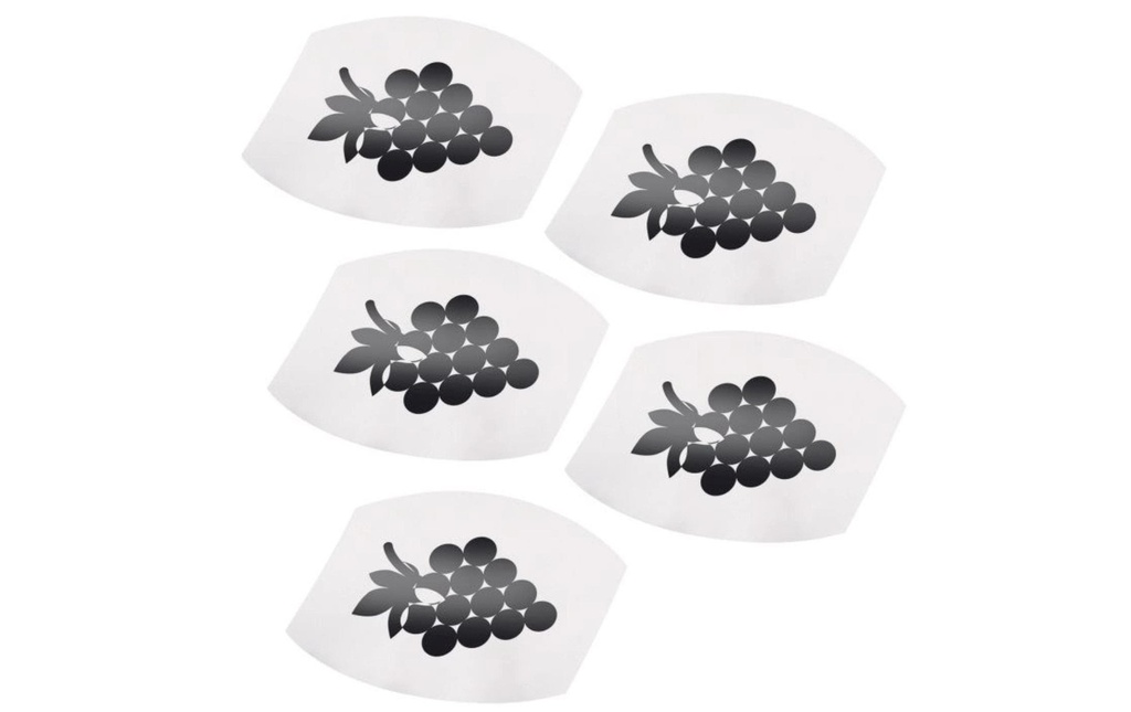 Westmark Bec verseur à vin Safety 5 pièces, Noir/Argenté