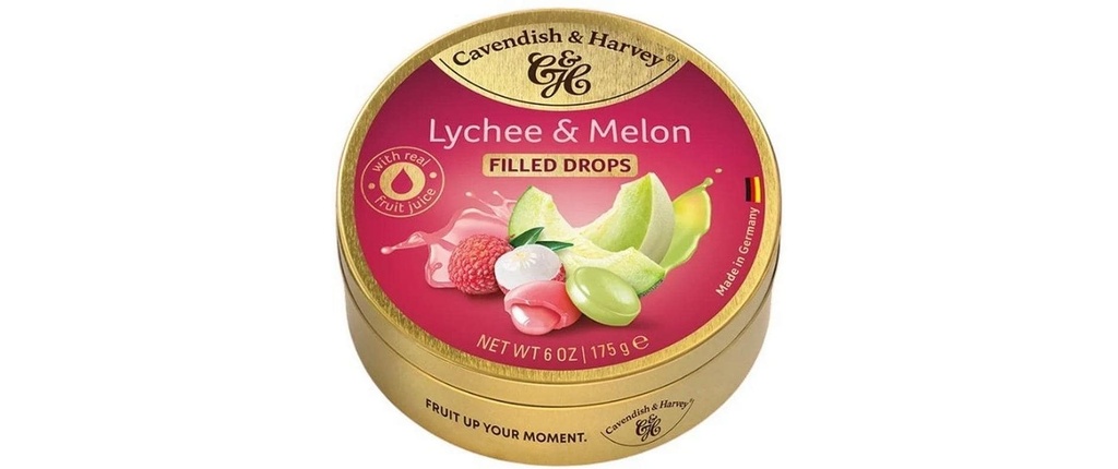 Cavendish & Harvey Bonbons fourrés au litchi et au melon 175 g