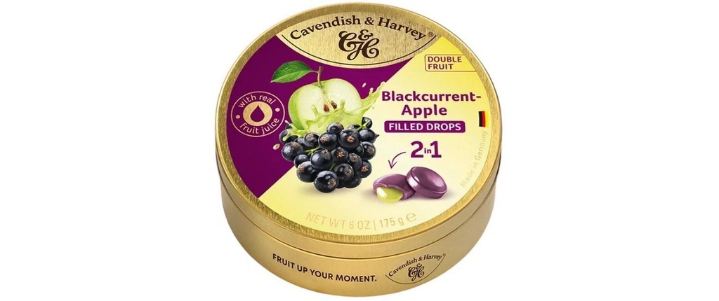 Cavendish & Harvey Bonbons fourrés au cassis et à la pomme 175 g