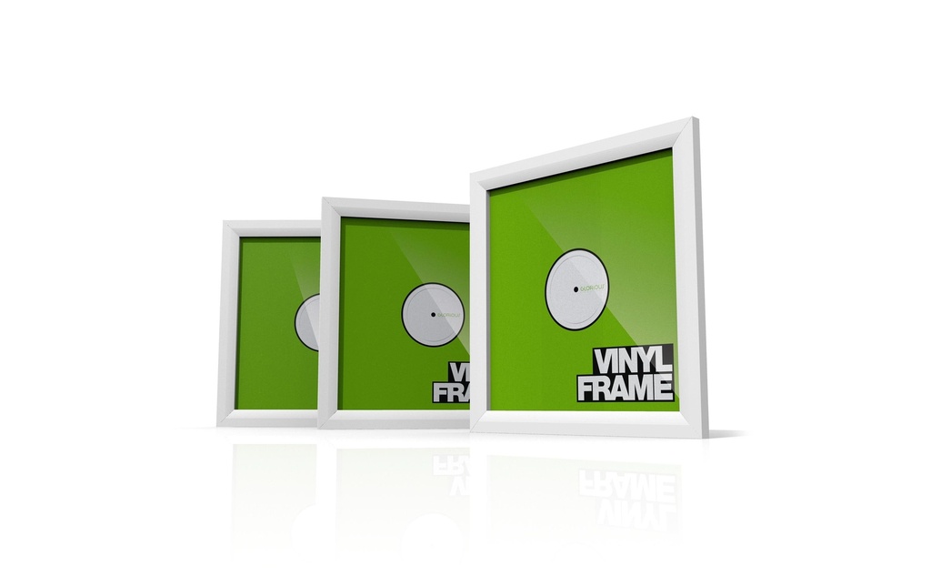Glorious Cadre en vinyle 12 pouces Lot de 3 Plastique blanc