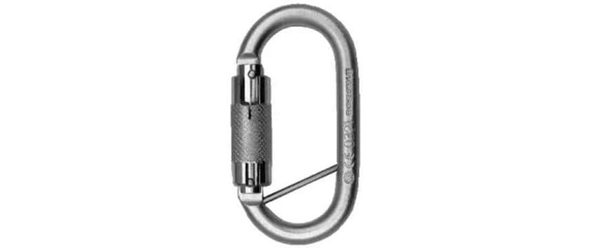 SpanSet Mousqueton double action en acier avec une traverse