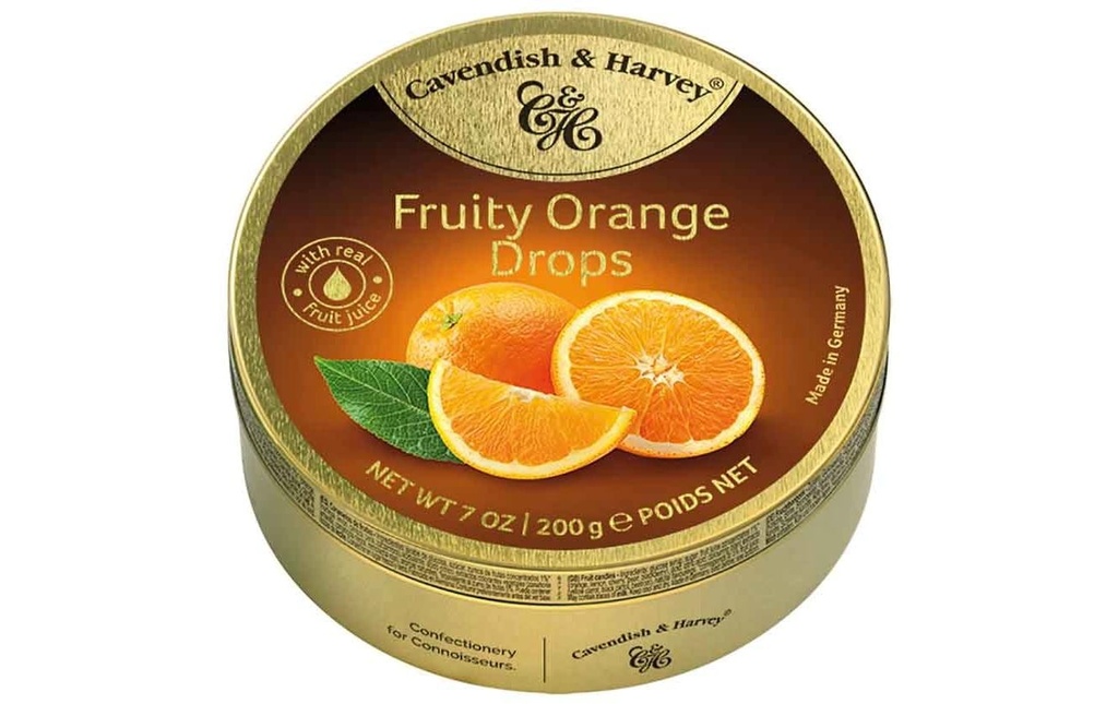 Cavendish & Harvey Bonbons à l'orange fruités 200 g