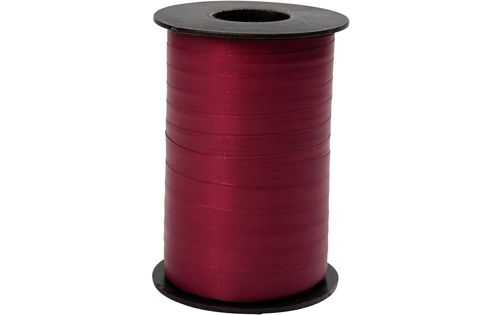 Creativ Company Ruban cadeau Rouge foncé mat 10 mm 250 m