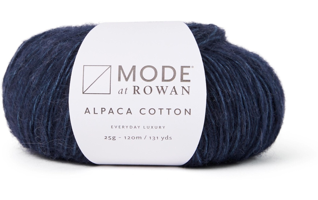 Mode at Rowan Laine Coton d'alpaga 25 g, 120 m, bleu