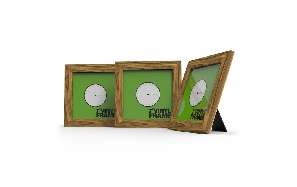 Glorious Cadre en vinyle 7 pouces aspect bois de rose pack de 3