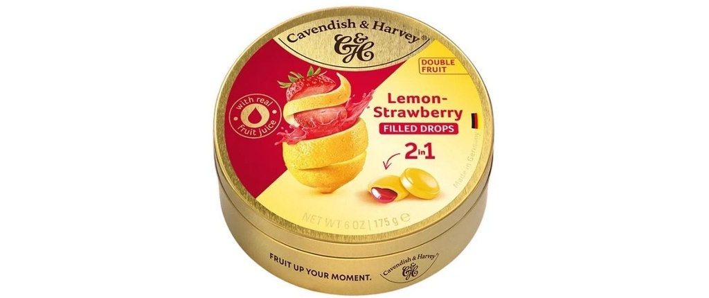 Cavendish & Harvey Bonbons fourrés au citron et à la fraise 175 g