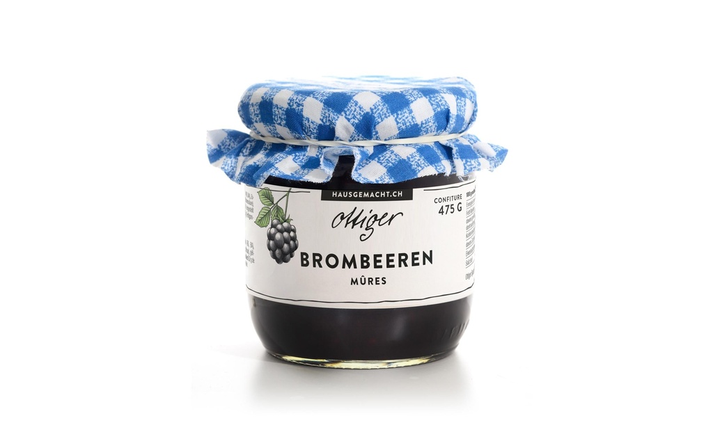 Ottiger Confiture de mûres avec morceaux de fruits 475 g