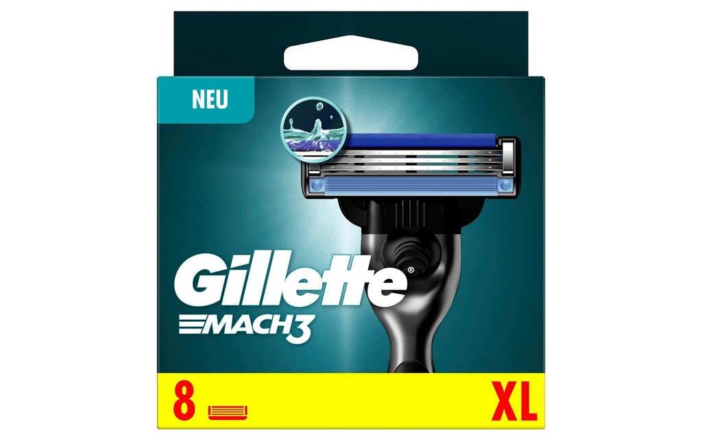Gillette Lames de rasoir Mach3 8 pièces