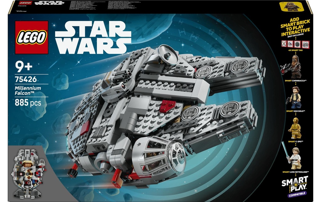 LEGO® Star Wars SMART Play: Faucon Millenium 75426 Kit de construction