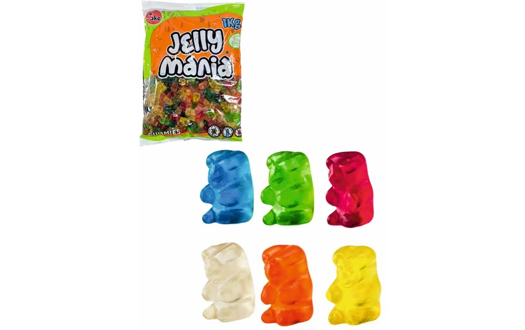 Jake Mini oursons Jellymania 1000 g