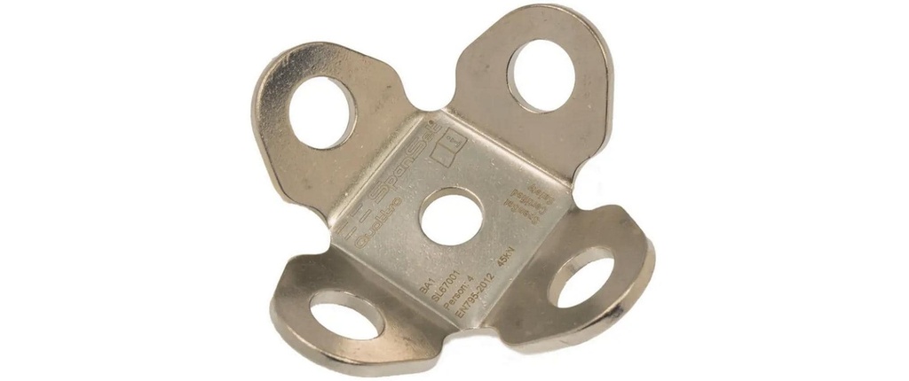 SpanSet Point d'ancrage Quattro pour quatre personnes Acier inoxydable