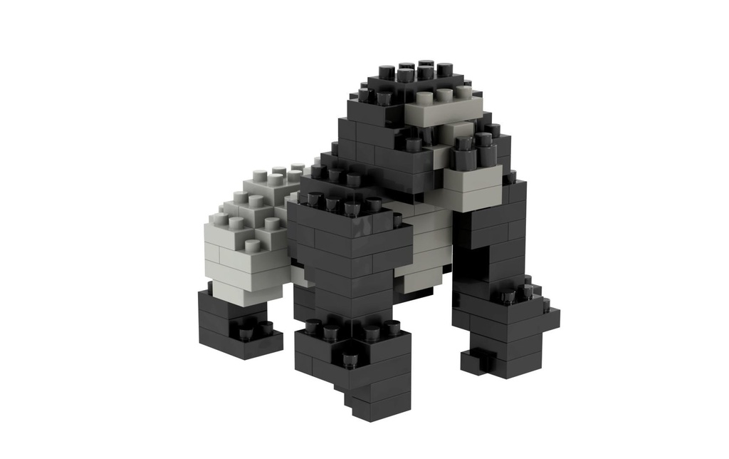 BRIXIES Modèle construction Gorilla de 134 briques