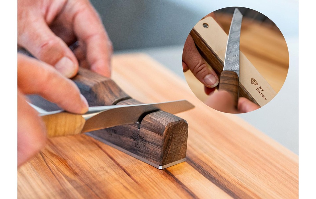 sknife Aiguiseur de précision Noyer brun foncé