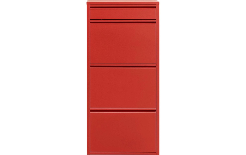 Kare Armoire à chaussures Caruso 3 Plus 1, Rouge