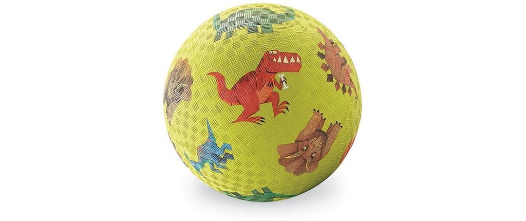 Crocodile Creek Balle en caoutchouc DINOSAUR Vert clair 18 cm