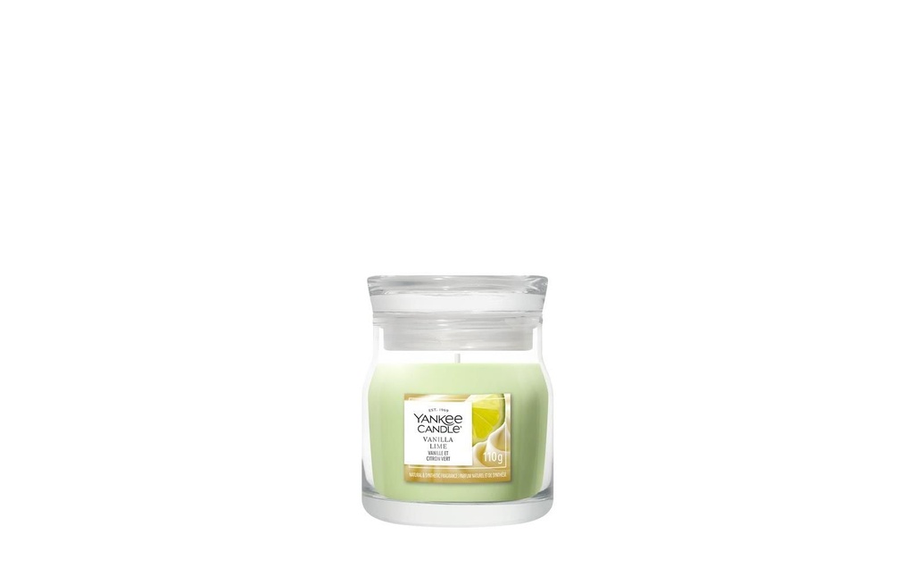 Yankee Candle Signature Bougie parfumée Vanilla Lime Signature Small Jar
