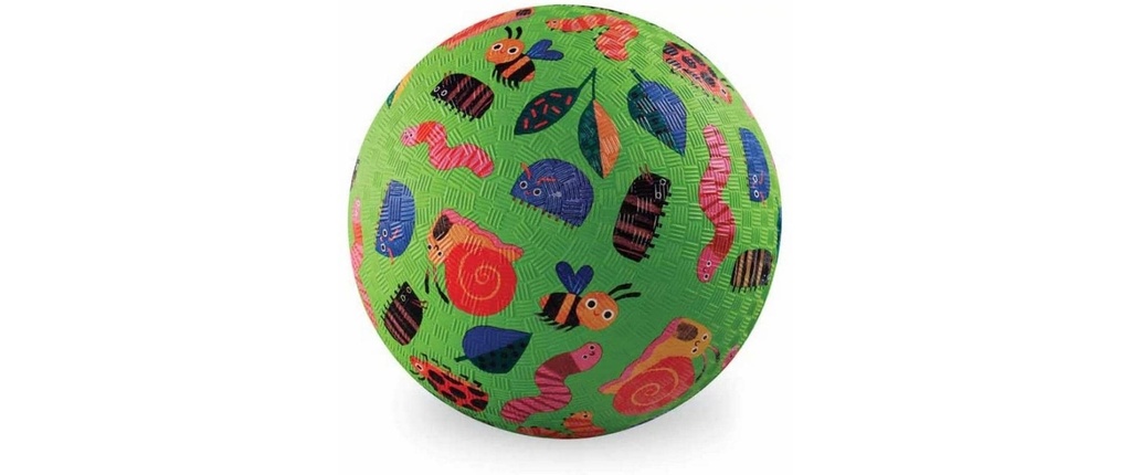 Crocodile Creek Balle de match Caoutchouc design amis du jardin 18 cm