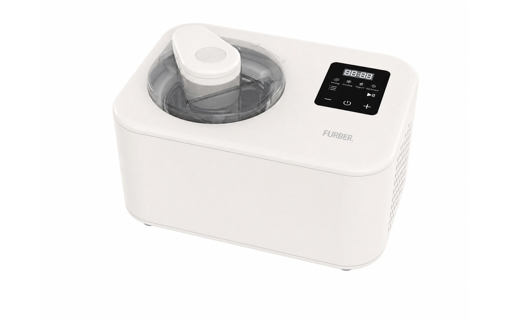 FURBER Machine à glace Luigi Compact 1.2 l, Blanc