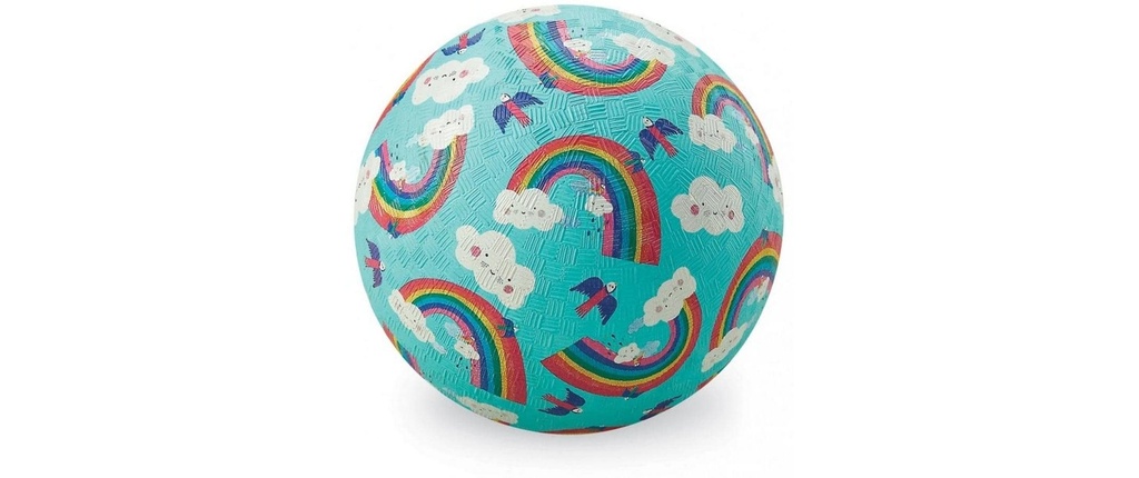 Crocodile Creek Balle en caoutchouc Caoutchouc naturel multicolore 18 cm
