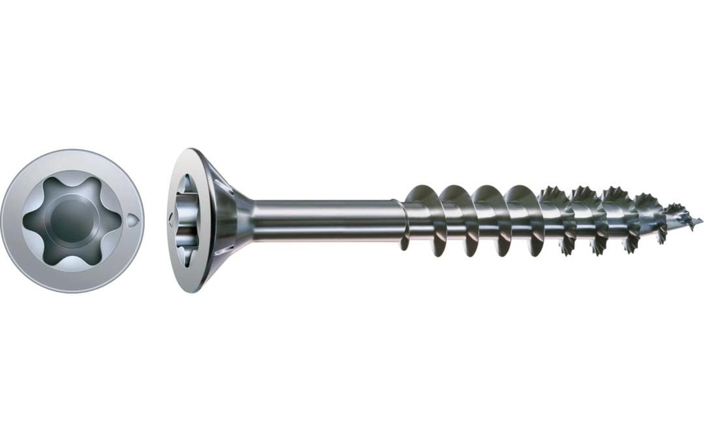 Spax Vis à bois – Tête fraisée multipoints T40 6 x 100 mm, 100 Pièce/s