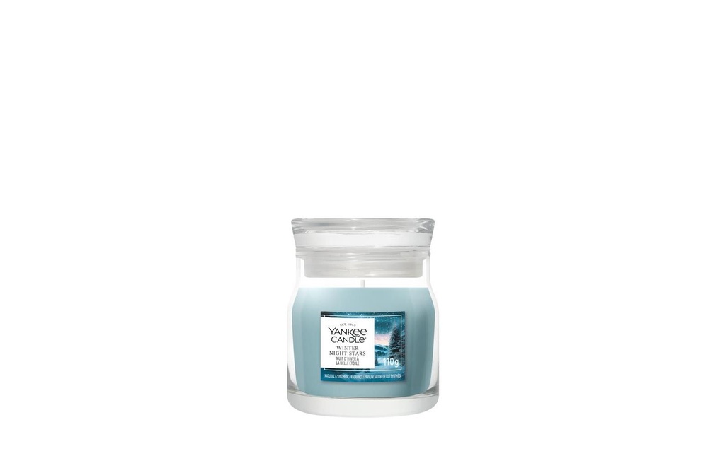 Yankee Candle Signature Bougie parfumée Winter Night Stars Signature Small Jar