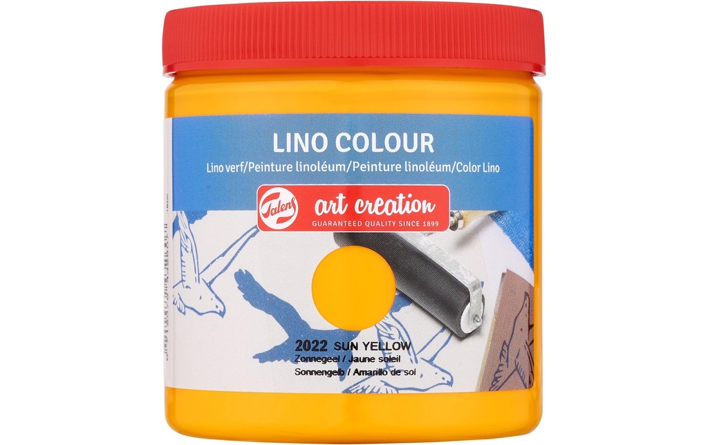 Talens Encre pour linogravure 250 ml, Jaune moutarde