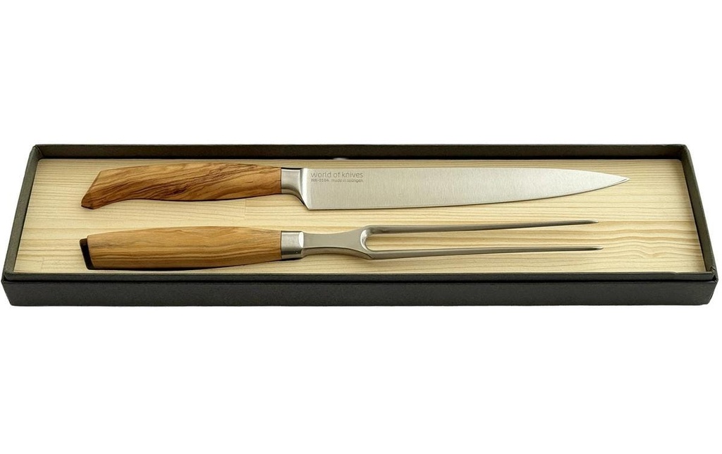 Wok Jeu de carving Brun clair