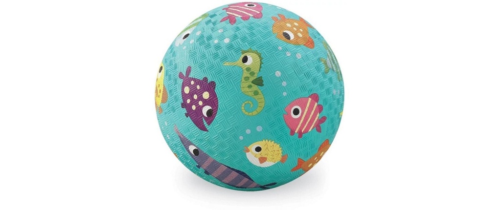 Crocodile Creek Balle de terrain de jeu Caoutchouc, poisson, 18 cm