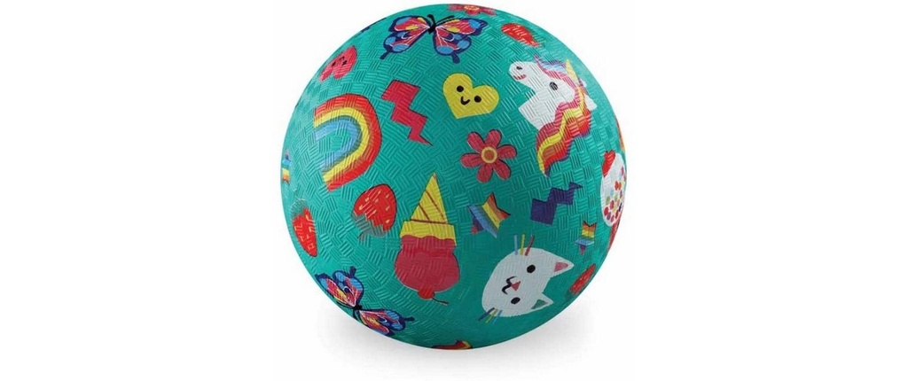 Crocodile Creek Balle de match 7 Smiley, caoutchouc, 18 cm