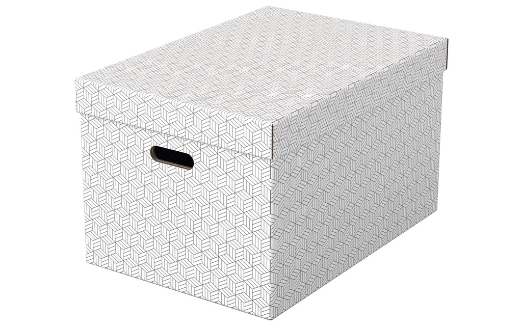 [123628286] ESSELTE Box archive Home L 3pcs blanc (3 pces)
