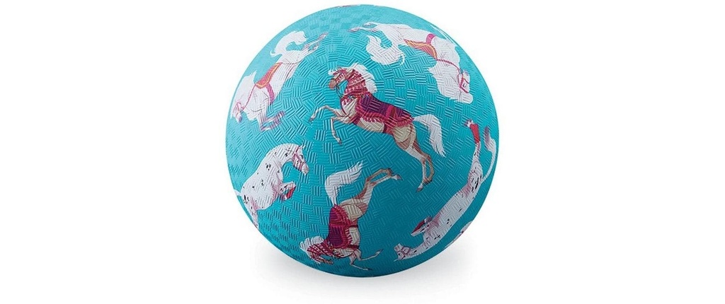 Crocodile Creek Balle de match Chevaux 13 cm plastique turquoise