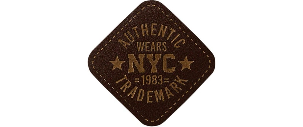 Mono-Quick Ecusson cuir Authentic Wears NYC 1 Pièce/s