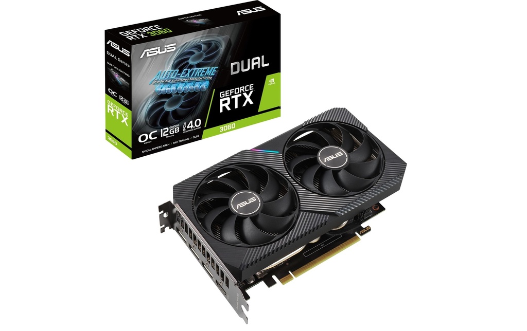 ASUS Carte graphique Dual GeForce RTX 3060 V2 OC Edition 12 GB LHR