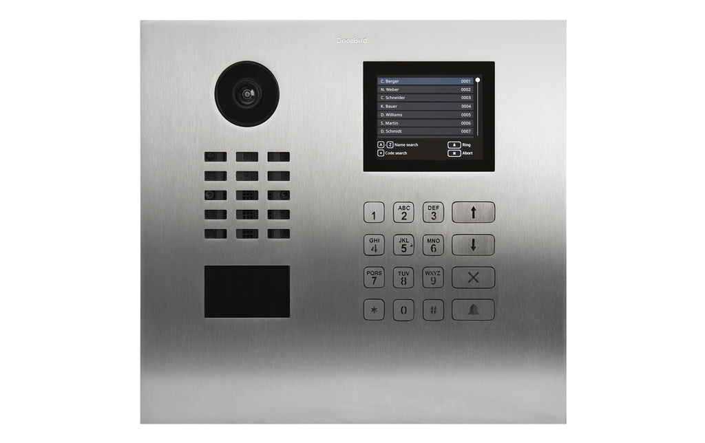 Doorbird D22DKH Interphone Vidéo IP acier inoxydable V2A, brossé