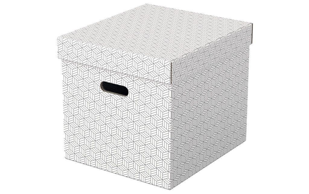 ESSELTE Box archive Home Cube 3p.blanc (3 pces)