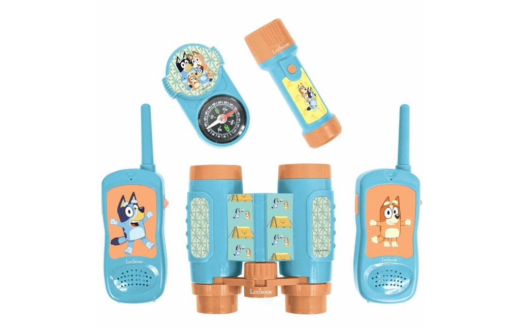Lexibook Adventure set with Walkie Talkies BLUEY Bleu/Orange