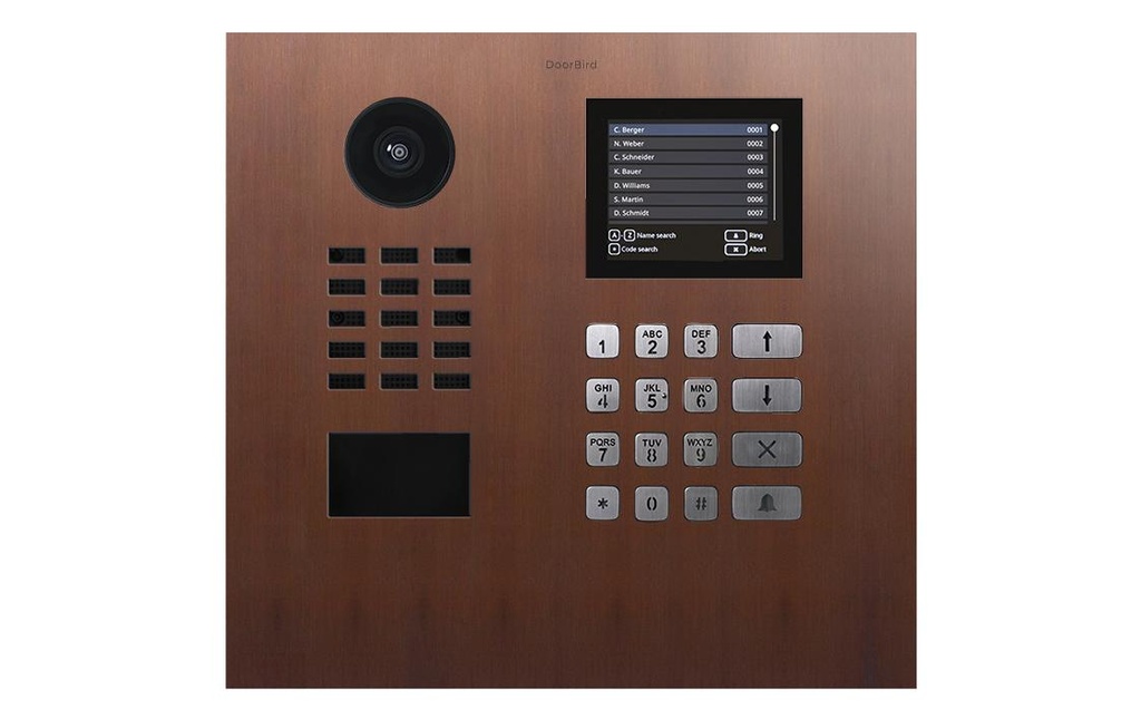 Doorbird D22DKH Interphone Vidéo IP Bronze architectural
