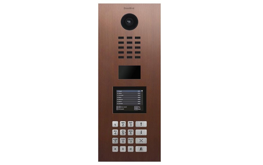 Doorbird D22DKV Interphone Vidéo IP Bronze architectural
