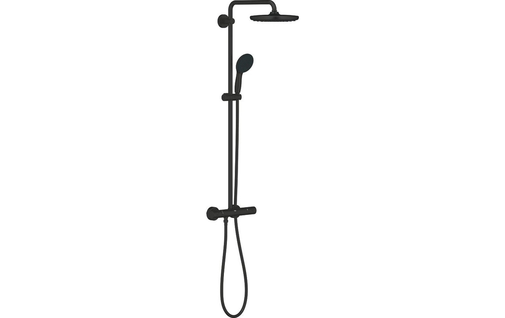 GROHE Vitalio Start 250 Thermostat apparent rond noir mat