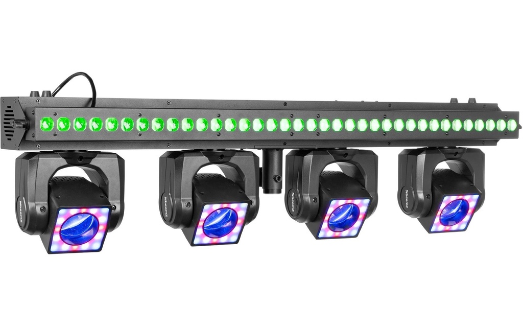BeamZ ShowBar GO Vibe Barre LED avec 4 projecteurs à tête mobile