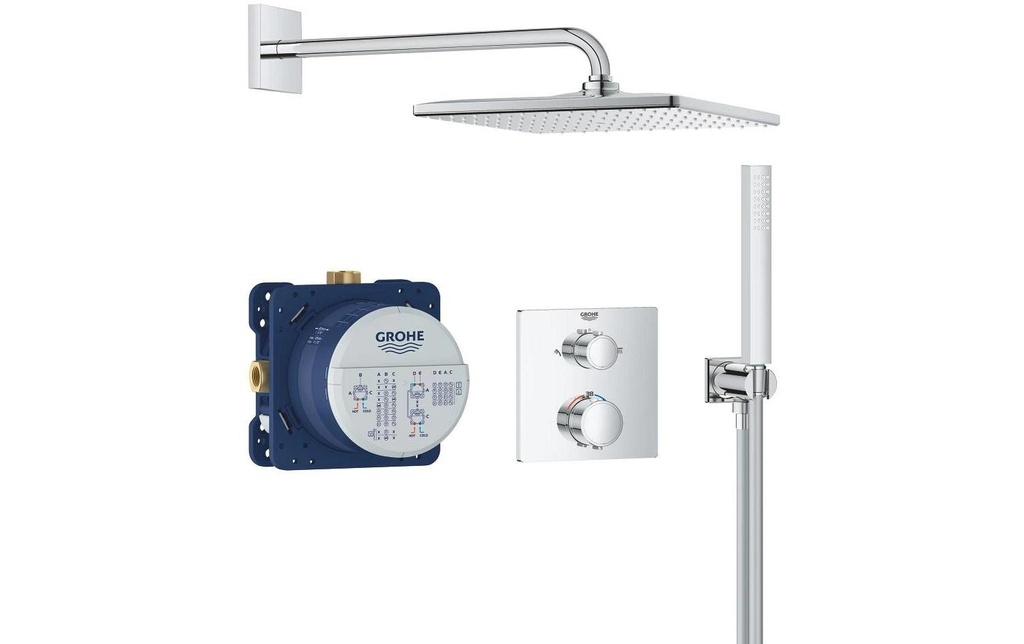 GROHE Précision encastré, avec thermostat, laiton, chrome