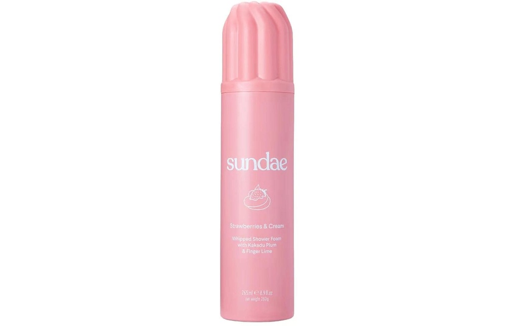 sundae Mousse de douche Shower Foam Strawberries & Cream 265 ml
